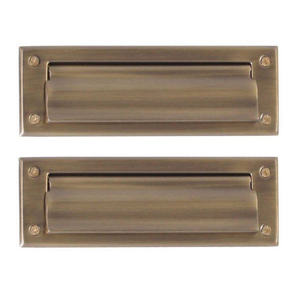 Baldwin 10 in x 3 in Brass Mail Slot & Reviews Wayfair